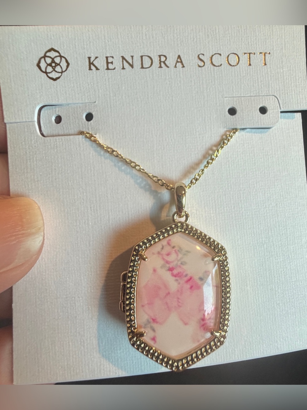 Kendra Scott Gold-Tone Locket Necklace